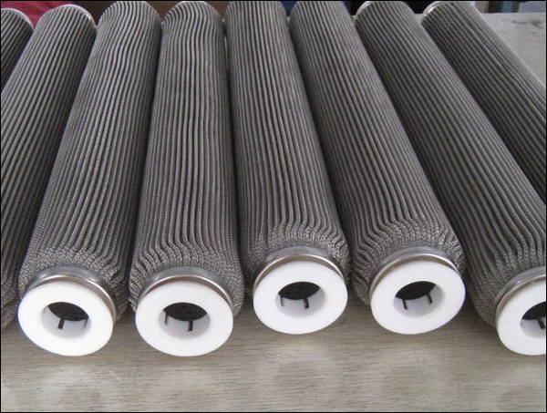 Threaded Pleated Process Filters, made with Woven Stainless Steel Wire Cloth as Filter Media, stainless steel 304 element material