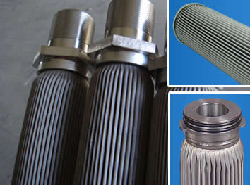 Stainless Steel Pleated Filter Element for Polymer Filtration